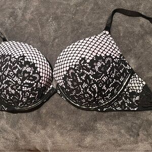 Victoria's Secret Black and light purple Lace Bra